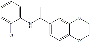 2-chloro-N-[1-(2,3-dihydro-1,4-benzodioxin-6-yl)ethyl]aniline Structure