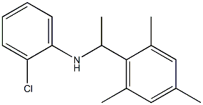 2-chloro-N-[1-(2,4,6-trimethylphenyl)ethyl]aniline Structure