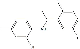 2-chloro-N-[1-(2,5-difluorophenyl)ethyl]-4-methylaniline 化学構造式