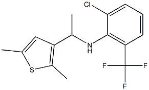  2-chloro-N-[1-(2,5-dimethylthiophen-3-yl)ethyl]-6-(trifluoromethyl)aniline