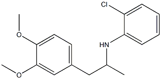 2-chloro-N-[1-(3,4-dimethoxyphenyl)propan-2-yl]aniline 结构式