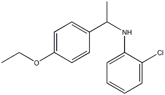 2-chloro-N-[1-(4-ethoxyphenyl)ethyl]aniline Structure