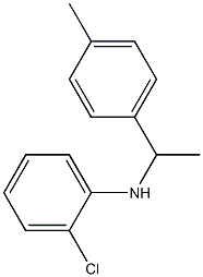 2-chloro-N-[1-(4-methylphenyl)ethyl]aniline,,结构式