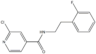  2-chloro-N-[2-(2-fluorophenyl)ethyl]pyridine-4-carboxamide