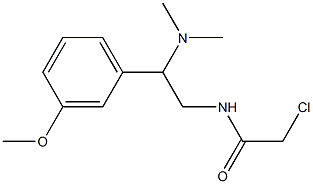 2-chloro-N-[2-(dimethylamino)-2-(3-methoxyphenyl)ethyl]acetamide Structure