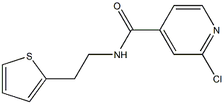 2-chloro-N-[2-(thiophen-2-yl)ethyl]pyridine-4-carboxamide Structure