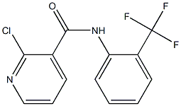 2-chloro-N-[2-(trifluoromethyl)phenyl]pyridine-3-carboxamide 结构式