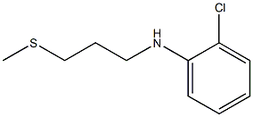 2-chloro-N-[3-(methylsulfanyl)propyl]aniline,,结构式