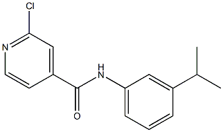 2-chloro-N-[3-(propan-2-yl)phenyl]pyridine-4-carboxamide,,结构式