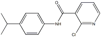 2-chloro-N-[4-(propan-2-yl)phenyl]pyridine-3-carboxamide,,结构式