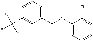 2-chloro-N-{1-[3-(trifluoromethyl)phenyl]ethyl}aniline 化学構造式