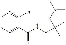 2-chloro-N-{2-[(dimethylamino)methyl]-2-methylpropyl}pyridine-3-carboxamide Struktur