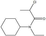 2-chloro-N-cyclohexyl-N-ethylpropanamide 结构式