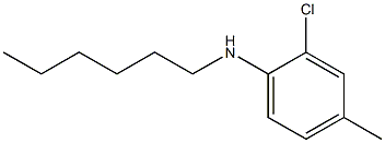 2-chloro-N-hexyl-4-methylaniline Struktur