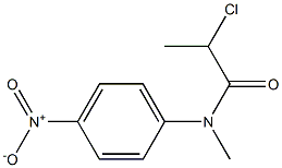 2-chloro-N-methyl-N-(4-nitrophenyl)propanamide 结构式