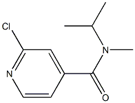 2-chloro-N-methyl-N-(propan-2-yl)pyridine-4-carboxamide 结构式