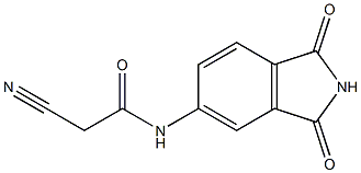 2-cyano-N-(1,3-dioxo-2,3-dihydro-1H-isoindol-5-yl)acetamide 结构式