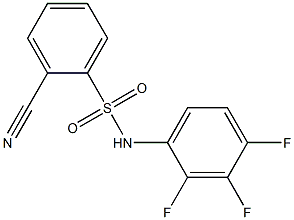  2-cyano-N-(2,3,4-trifluorophenyl)benzene-1-sulfonamide