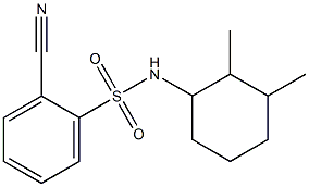 2-cyano-N-(2,3-dimethylcyclohexyl)benzene-1-sulfonamide Struktur