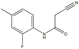 2-cyano-N-(2-fluoro-4-methylphenyl)acetamide,,结构式