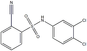 2-cyano-N-(3,4-dichlorophenyl)benzene-1-sulfonamide|