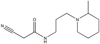 2-cyano-N-[3-(2-methylpiperidin-1-yl)propyl]acetamide,,结构式