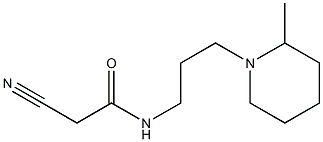 2-cyano-N-[3-(2-methylpiperidin-1-yl)propyl]acetamide Struktur