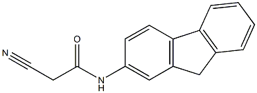 2-cyano-N-9H-fluoren-2-ylacetamide 结构式