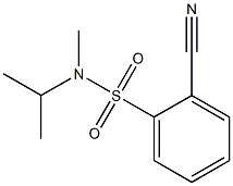 2-cyano-N-isopropyl-N-methylbenzenesulfonamide 结构式