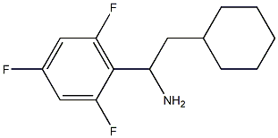 2-cyclohexyl-1-(2,4,6-trifluorophenyl)ethan-1-amine,,结构式