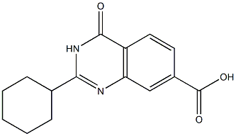  2-cyclohexyl-4-oxo-3,4-dihydroquinazoline-7-carboxylic acid