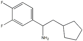 2-cyclopentyl-1-(3,4-difluorophenyl)ethan-1-amine Structure