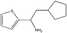 2-cyclopentyl-1-(thiophen-2-yl)ethan-1-amine Struktur