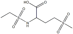 2-ethanesulfonamido-4-methanesulfonylbutanoic acid Structure