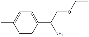 2-ethoxy-1-(4-methylphenyl)ethanamine,,结构式