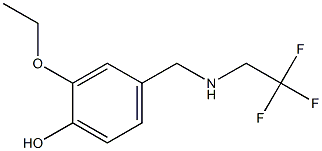 2-ethoxy-4-{[(2,2,2-trifluoroethyl)amino]methyl}phenol,,结构式