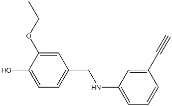 2-ethoxy-4-{[(3-ethynylphenyl)amino]methyl}phenol