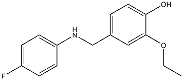 2-ethoxy-4-{[(4-fluorophenyl)amino]methyl}phenol Structure