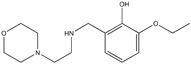 2-ethoxy-6-({[2-(morpholin-4-yl)ethyl]amino}methyl)phenol Structure