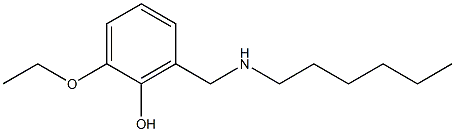 2-ethoxy-6-[(hexylamino)methyl]phenol Structure