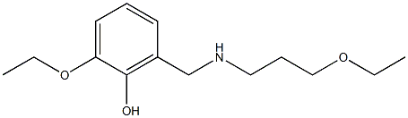 2-ethoxy-6-{[(3-ethoxypropyl)amino]methyl}phenol Structure