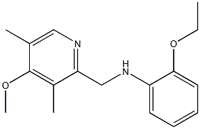 2-ethoxy-N-[(4-methoxy-3,5-dimethylpyridin-2-yl)methyl]aniline 结构式