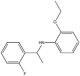 2-ethoxy-N-[1-(2-fluorophenyl)ethyl]aniline Structure