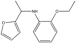 2-ethoxy-N-[1-(furan-2-yl)ethyl]aniline 结构式