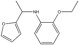 2-ethoxy-N-[1-(furan-2-yl)ethyl]aniline 化学構造式