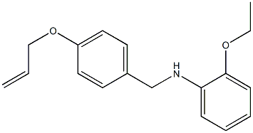 2-ethoxy-N-{[4-(prop-2-en-1-yloxy)phenyl]methyl}aniline 结构式