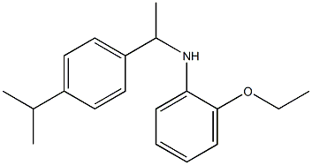 2-ethoxy-N-{1-[4-(propan-2-yl)phenyl]ethyl}aniline 化学構造式