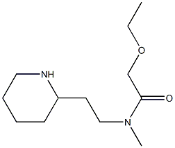 2-ethoxy-N-methyl-N-[2-(piperidin-2-yl)ethyl]acetamide Struktur