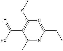  2-ethyl-4-methyl-6-(methylthio)pyrimidine-5-carboxylic acid