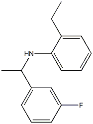 2-ethyl-N-[1-(3-fluorophenyl)ethyl]aniline 化学構造式